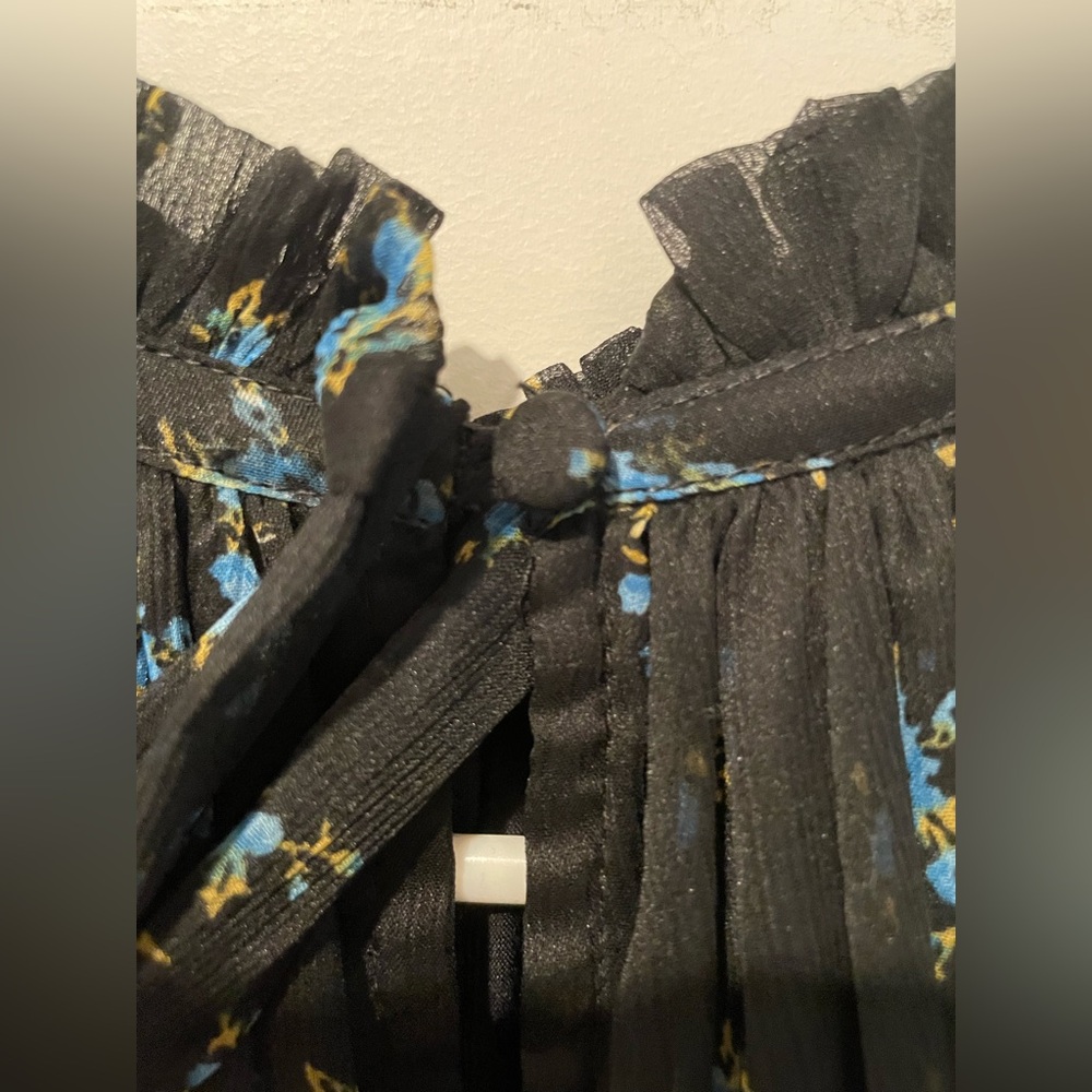 Free People Black Floral Wide Leg Jumpsuit - Picture 9 of 10